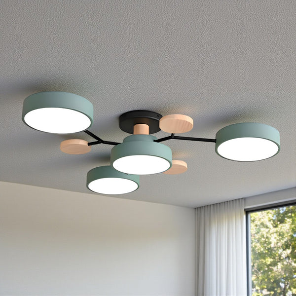Modern Scandinavian Flush Mount Ceiling Multi-Light