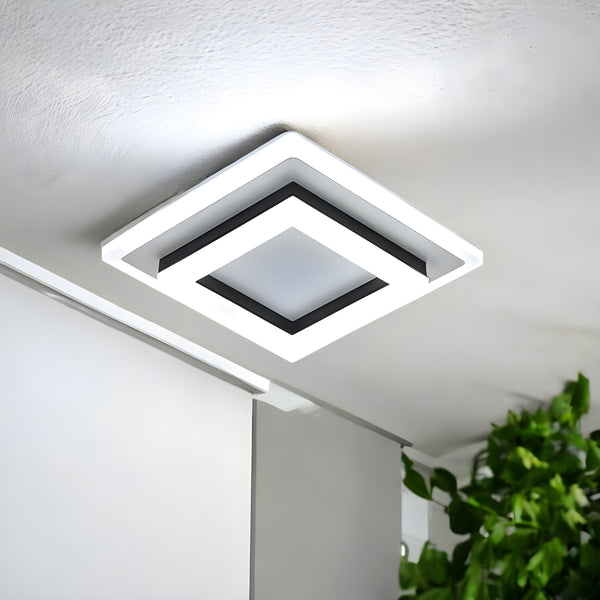 Modern Square LED Flush Mount Ceiling Light