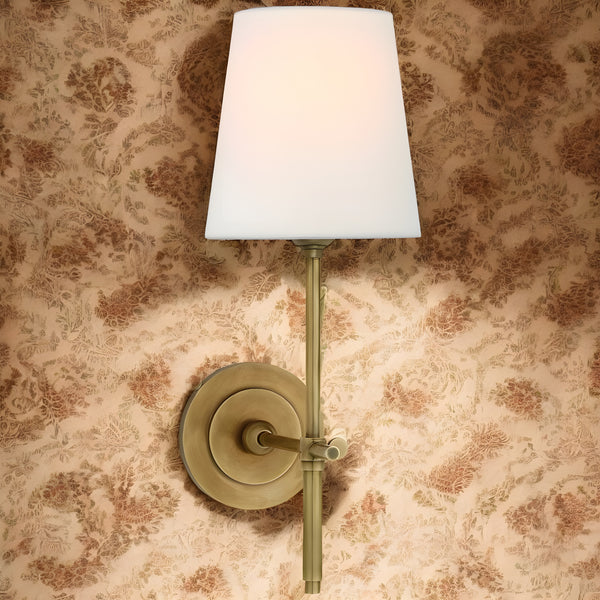 Vintage Tapered Shade Wall Light