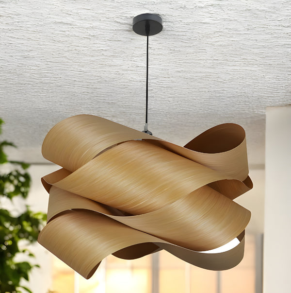 Sculptural Ribbon Pendant Light