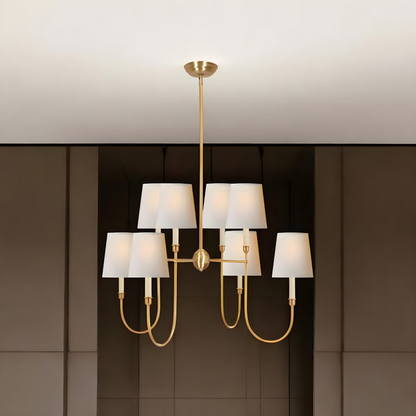Modern Curved Arm Chandelier
